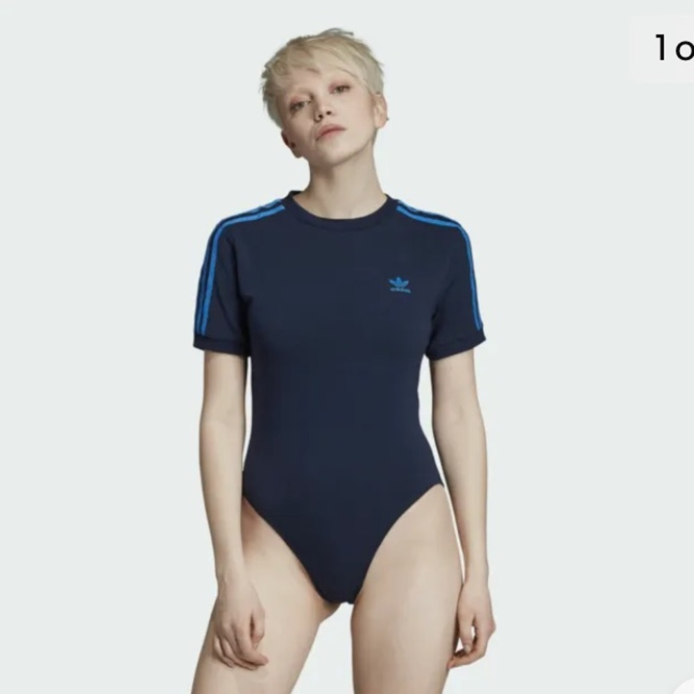 Adidas original collegiate blue nwt bodysuit w/ leggings